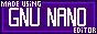 Made with GNU nano