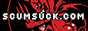 scumsuck button with devil