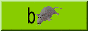 lowercase b next to an ikea rat plushie on a green background