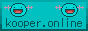 The button for kooper's website. It contains the Pokemon Wooper along with text saying 'kooper.online.'