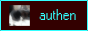 the text 'authen' next to a spinning cube of (i think) a blurry picture of authen's cat