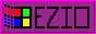 Dark purple background with the Windows 98 logo on the left, and thin caps text EZIO
